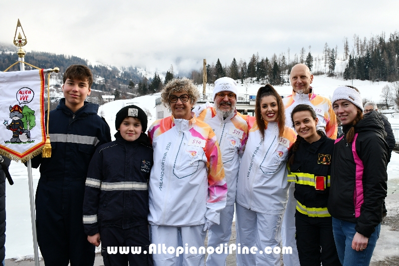 Passaggio Fiaccola Olimpica Miano Cortina 2026 - Baselga di Pin&eacute;