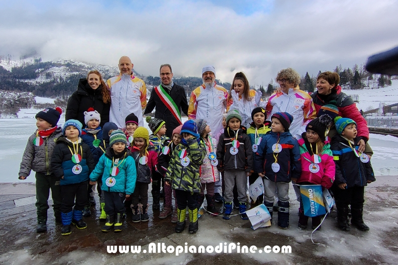 Passaggio Fiaccola Olimpica Miano Cortina 2026 - Baselga di Pin&eacute;