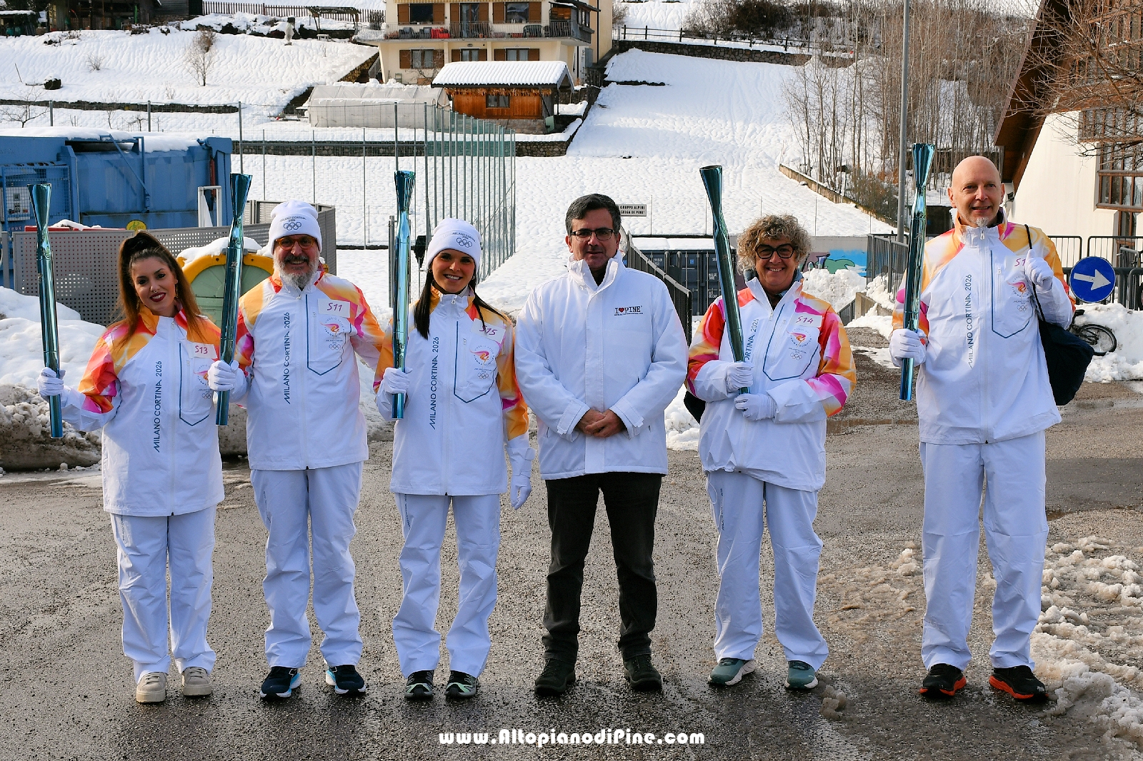 Passaggio Fiaccola Olimpica Miano Cortina 2026 - Baselga di Pin&eacute;