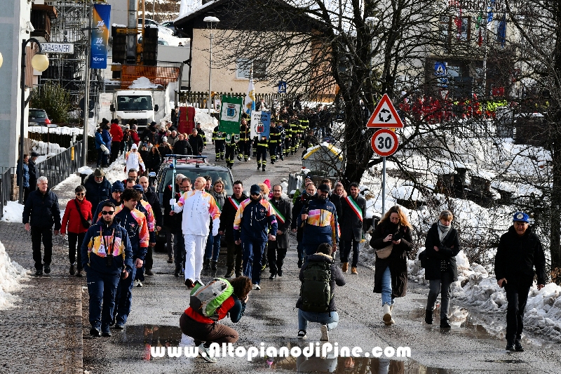 Passaggio Fiaccola Olimpica Miano Cortina 2026 - Baselga di Pin&eacute; 