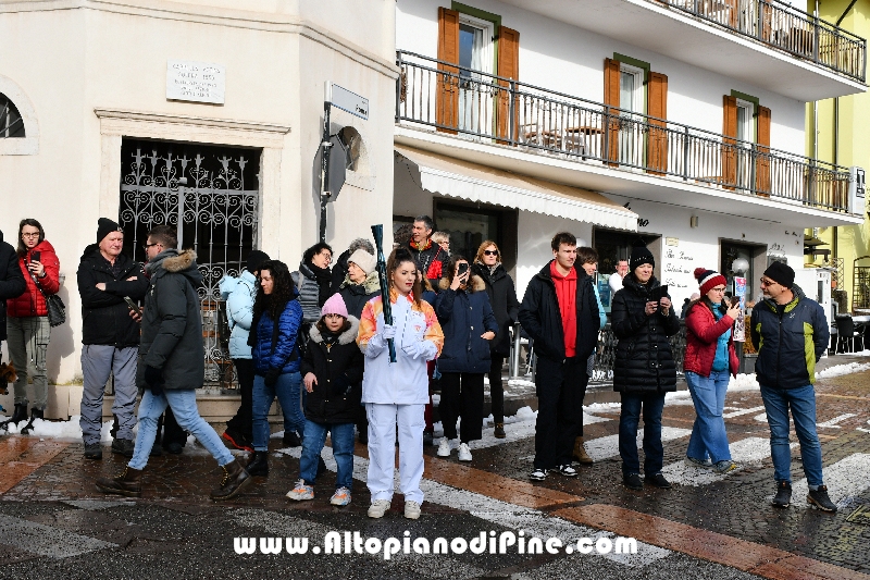 Passaggio Fiaccola Olimpica Miano Cortina 2026 - Baselga di Pin&eacute; 