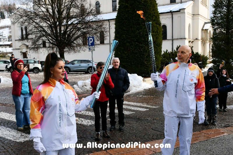 Passaggio Fiaccola Olimpica Miano Cortina 2026 - Baselga di Pin&eacute;