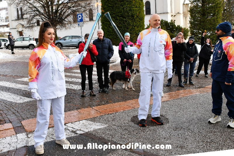 Passaggio Fiaccola Olimpica Miano Cortina 2026 - Baselga di Pin&eacute;