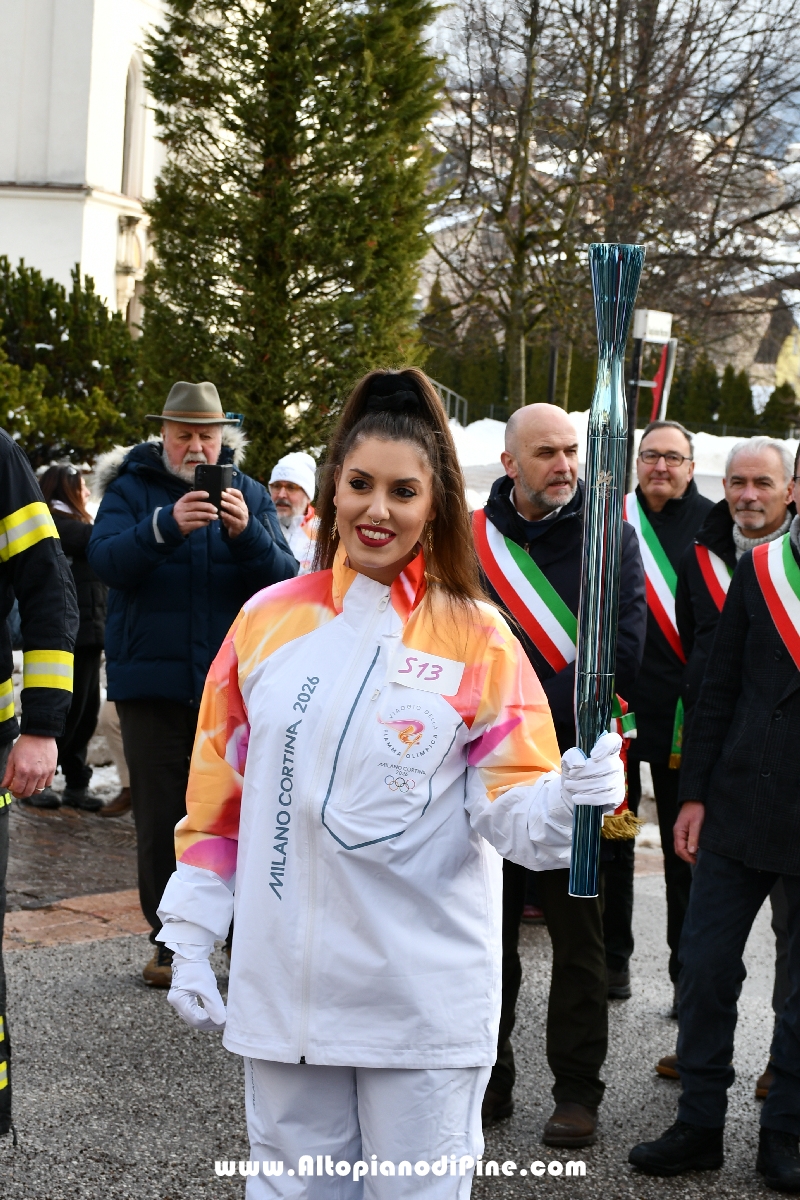Passaggio Fiaccola Olimpica Miano Cortina 2026 - Baselga di Pin&eacute;