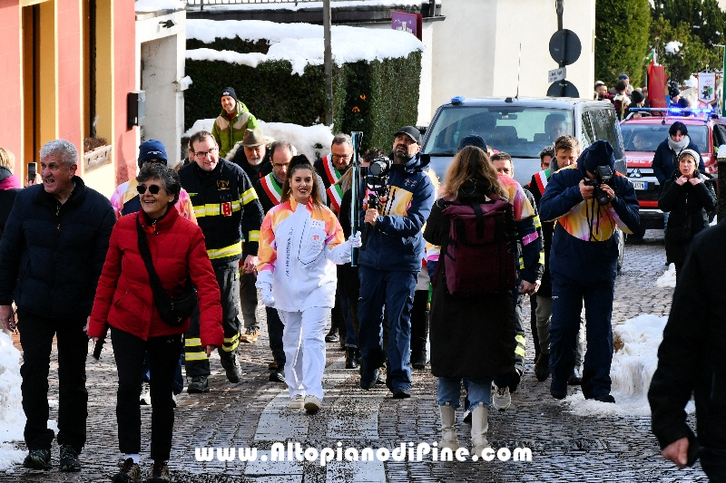 Passaggio Fiaccola Olimpica Miano Cortina 2026 - Baselga di Pin&eacute;