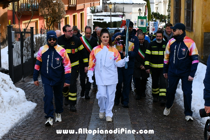 Passaggio Fiaccola Olimpica Miano Cortina 2026 - Baselga di Pin&eacute;