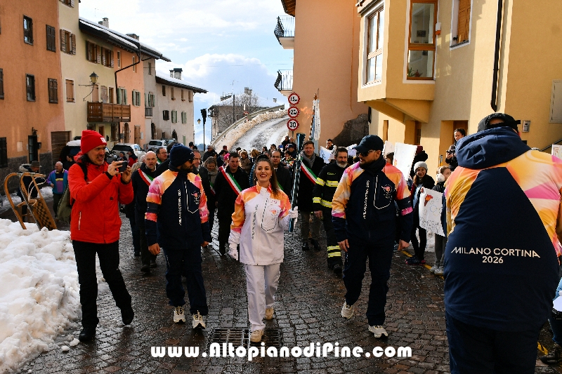Passaggio Fiaccola Olimpica Miano Cortina 2026 - Baselga di Pin&eacute; 