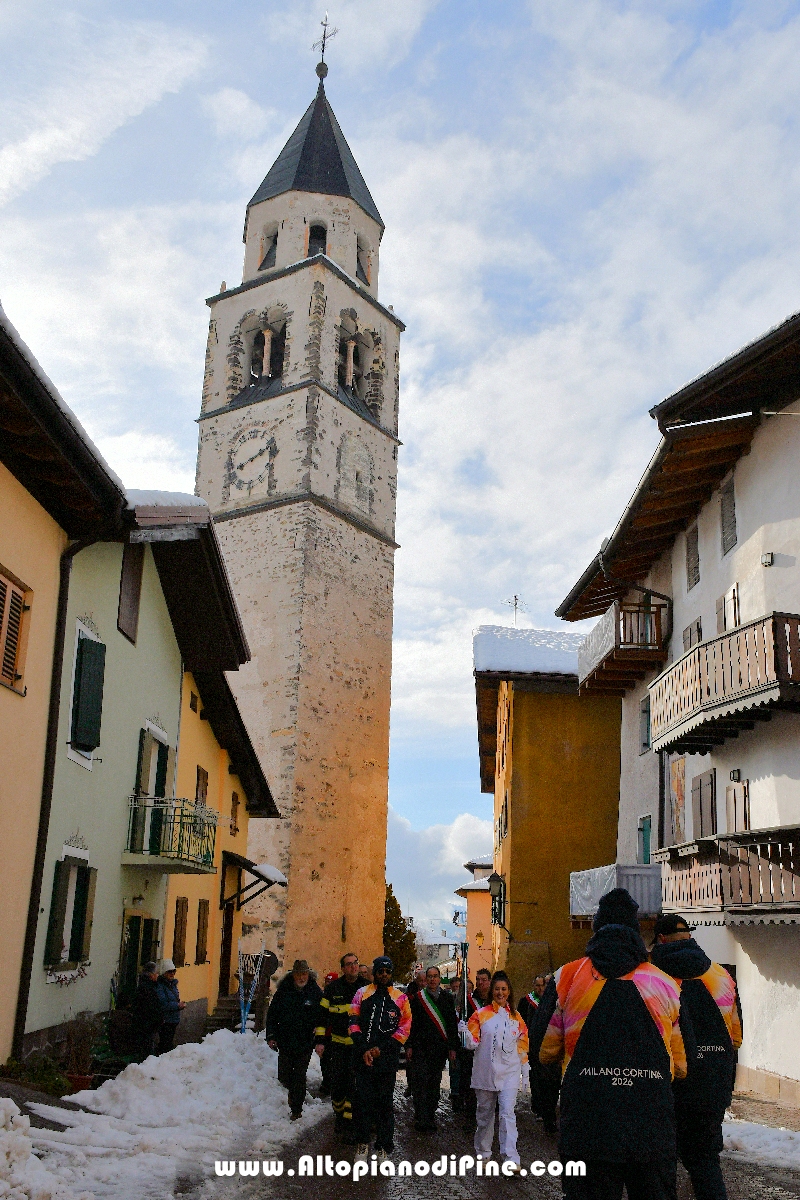 Passaggio Fiaccola Olimpica Miano Cortina 2026 - Baselga di Pin&eacute;