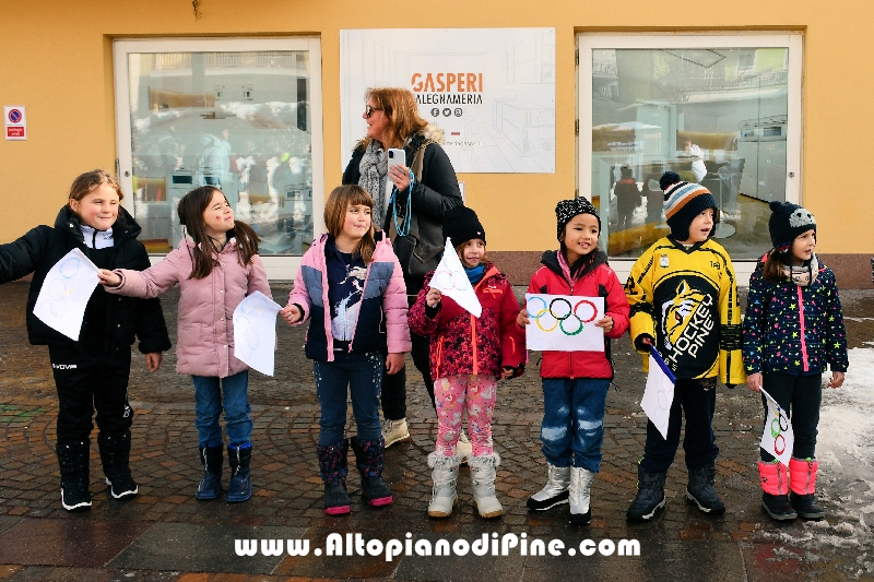 Passaggio Fiaccola Olimpica Miano Cortina 2026 - Baselga di Pin&eacute;