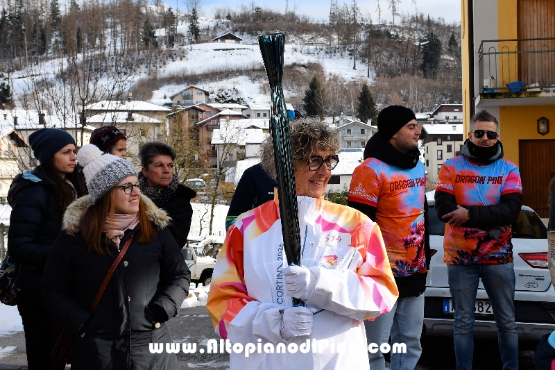 Passaggio Fiaccola Olimpica Miano Cortina 2026 - Baselga di Pin&eacute;