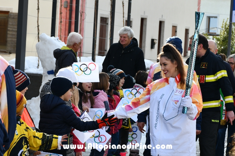 Passaggio Fiaccola Olimpica Miano Cortina 2026 - Baselga di Pin&eacute;