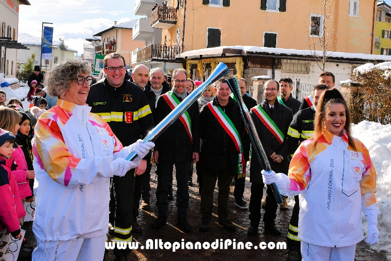 Passaggio Fiaccola Olimpica Miano Cortina 2026 - Baselga di Pin&eacute;