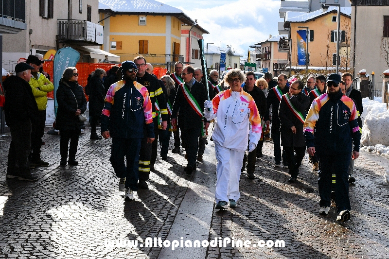 Passaggio Fiaccola Olimpica Miano Cortina 2026 - Baselga di Pin&eacute;