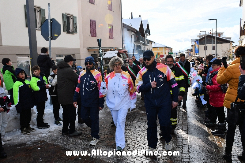 Passaggio Fiaccola Olimpica Miano Cortina 2026 - Baselga di Pin&eacute; 