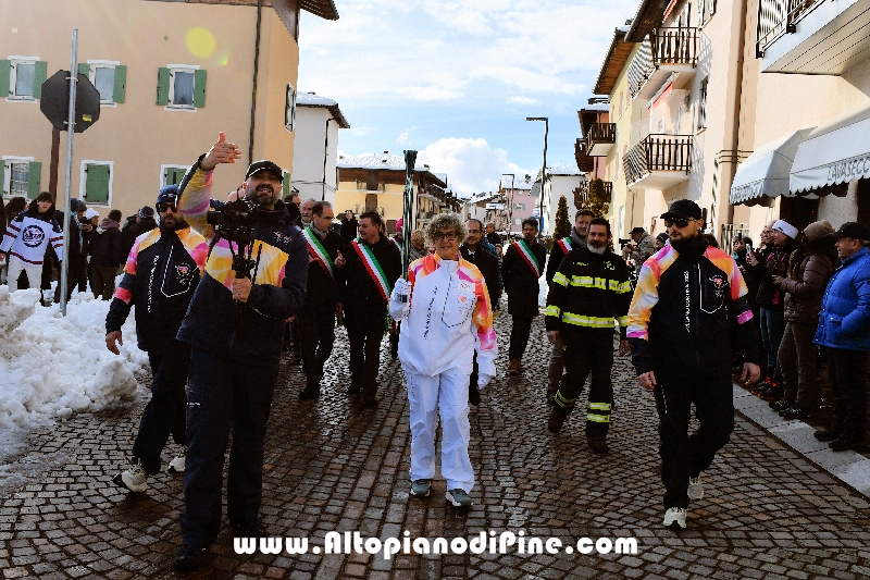 Passaggio Fiaccola Olimpica Miano Cortina 2026 - Baselga di Pin&eacute; 