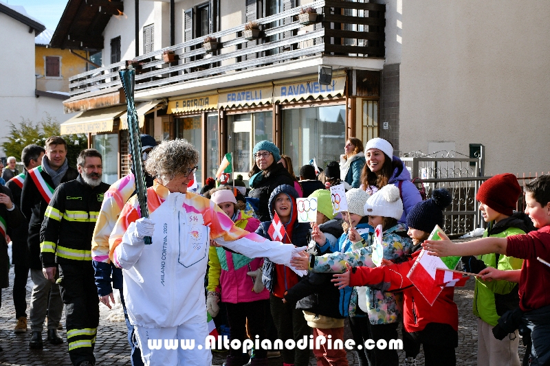 Passaggio Fiaccola Olimpica Miano Cortina 2026 - Baselga di Pin&eacute;
