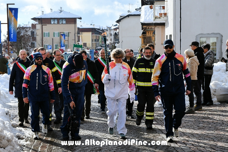 Passaggio Fiaccola Olimpica Miano Cortina 2026 - Baselga di Pin&eacute;