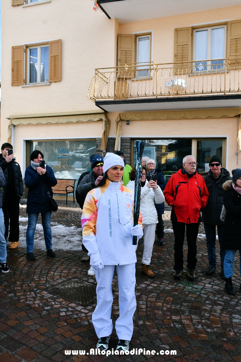 Passaggio Fiaccola Olimpica Miano Cortina 2026 - Baselga di Pin&eacute;