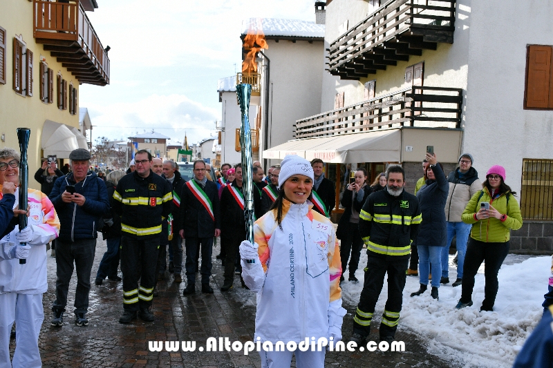 Passaggio Fiaccola Olimpica Miano Cortina 2026 - Baselga di Pin&eacute;