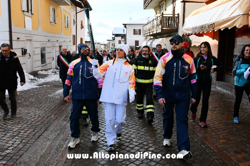Passaggio Fiaccola Olimpica Miano Cortina 2026 - Baselga di Pin&eacute;
