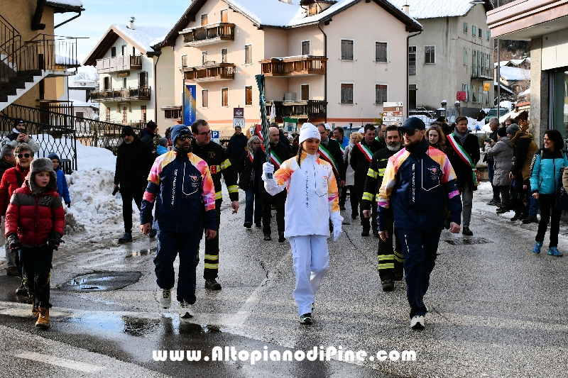 Passaggio Fiaccola Olimpica Miano Cortina 2026 - Baselga di Pin&eacute;