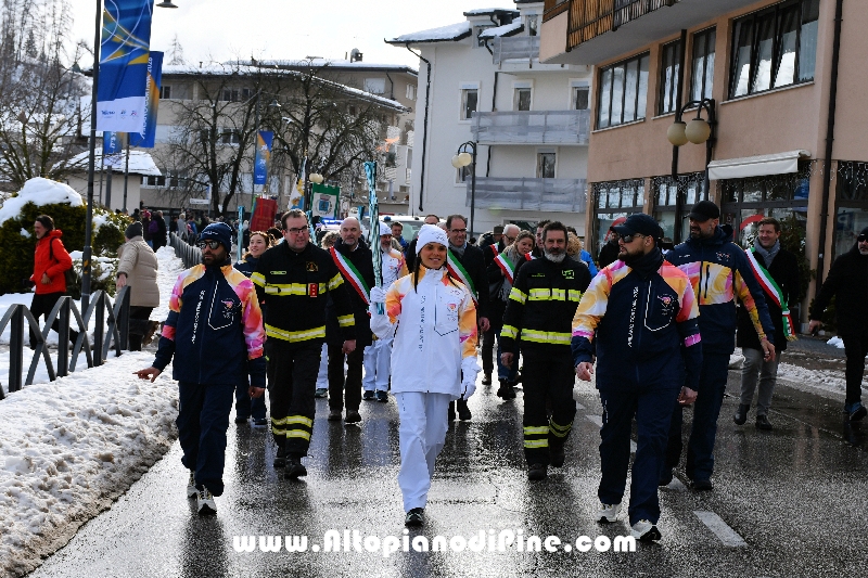 Passaggio Fiaccola Olimpica Miano Cortina 2026 - Baselga di Pin&eacute;