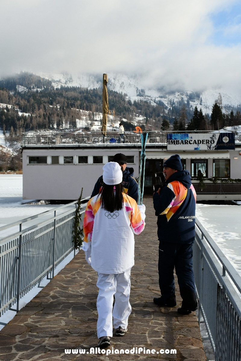Passaggio Fiaccola Olimpica Miano Cortina 2026 - Baselga di Pin&eacute;
