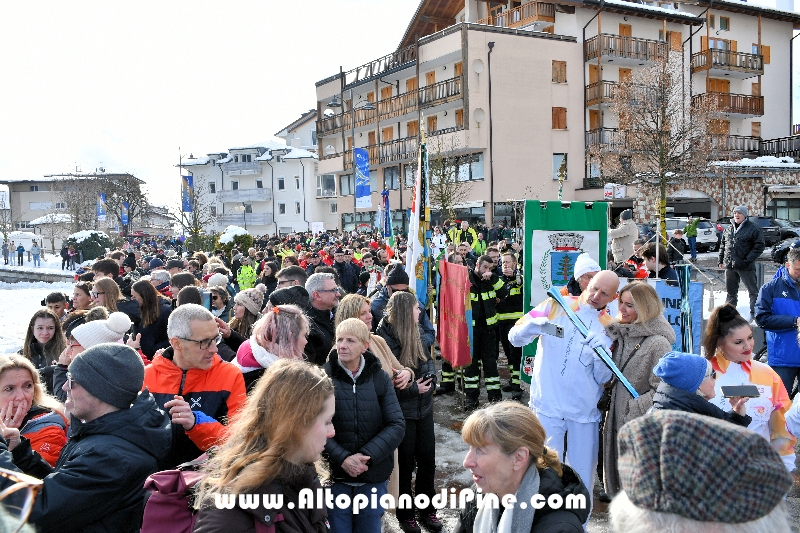 Passaggio Fiaccola Olimpica Miano Cortina 2026 - Baselga di Pin&eacute; 