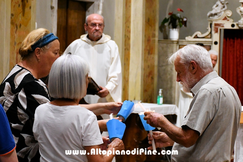 Liturgia della Luce Santuario Madonna di Pin&eacute; a  Montagnaga