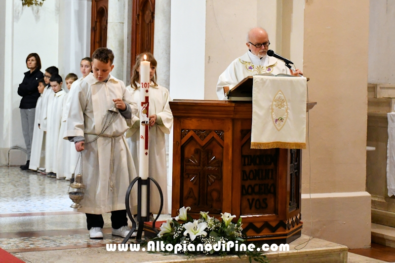 Visita pastorale dell'Arcivescovo don Lauro Tisi a Baselga di Pin&eacute; 