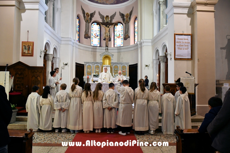 Visita pastorale dell'Arcivescovo don Lauro Tisi a Baselga di Pin&eacute; 