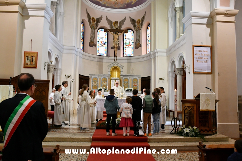 Visita pastorale dell'Arcivescovo don Lauro Tisi a Baselga di Pin&eacute; 