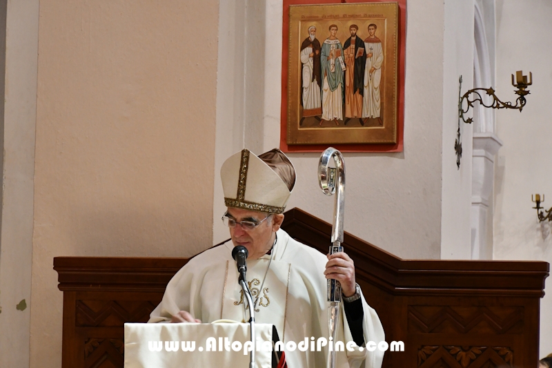 Visita pastorale dell'Arcivescovo don Lauro Tisi a Baselga di Pin&eacute; 