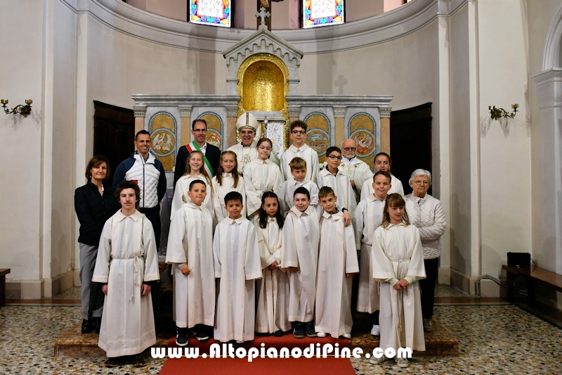 Visita pastorale dell'Arcivescovo don Lauro Tisi a Baselga di Pin&eacute; 