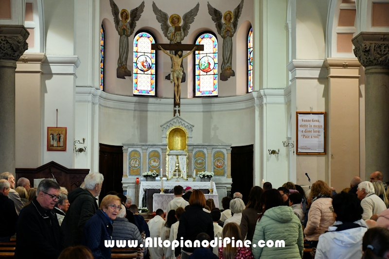 Visita pastorale dell'Arcivescovo don Lauro Tisi a Baselga di Pin&eacute; 