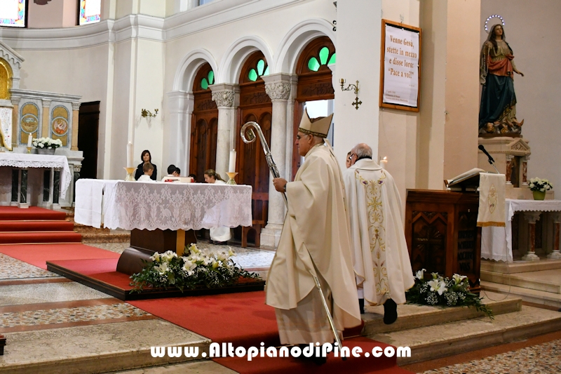Visita pastorale dell'Arcivescovo don Lauro Tisi a Baselga di Pin&eacute; 