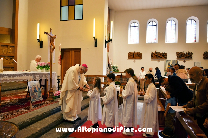 Visita pastorale dell'Arcivescovo don Lauro Tisi a Brusago (Bedollo) 
