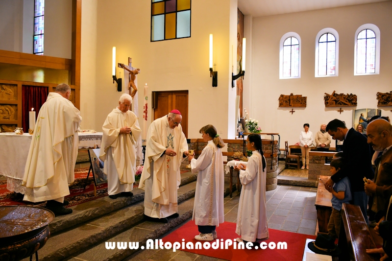 Visita pastorale dell'Arcivescovo don Lauro Tisi a Brusago (Bedollo) 