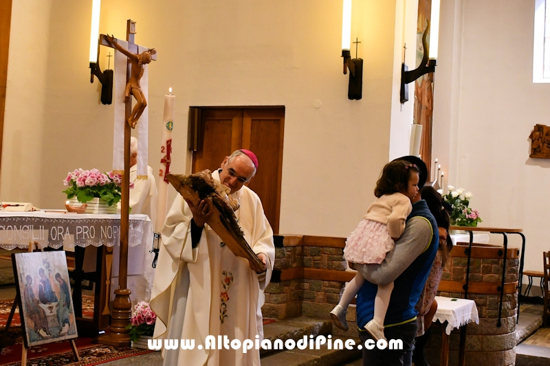 Visita pastorale dell'Arcivescovo don Lauro Tisi a Brusago (Bedollo) 