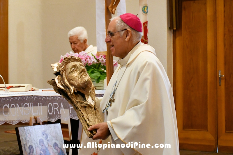 Visita pastorale dell'Arcivescovo don Lauro Tisi a Brusago (Bedollo) 