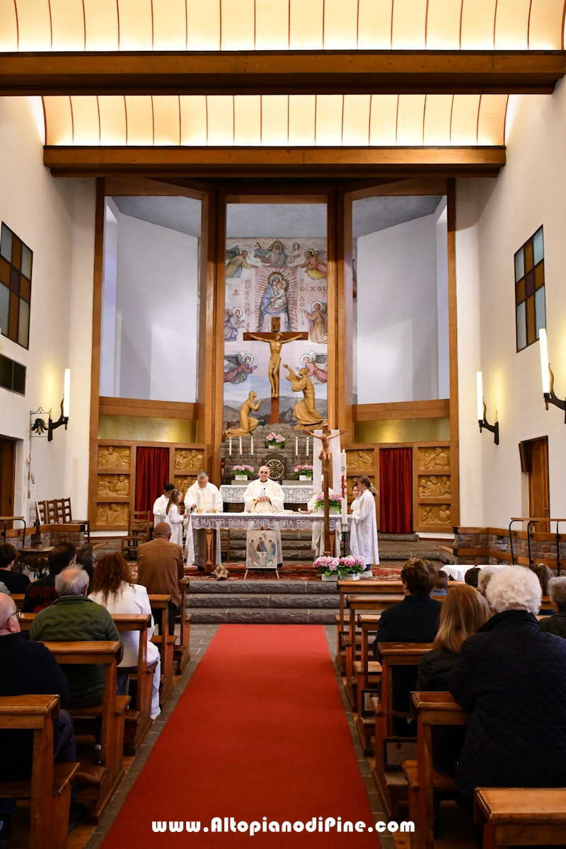 Visita pastorale dell'Arcivescovo don Lauro Tisi a Brusago (Bedollo) 