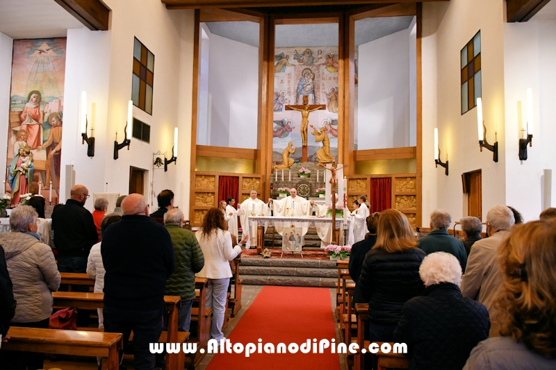 Visita pastorale dell'Arcivescovo don Lauro Tisi a Brusago (Bedollo) 