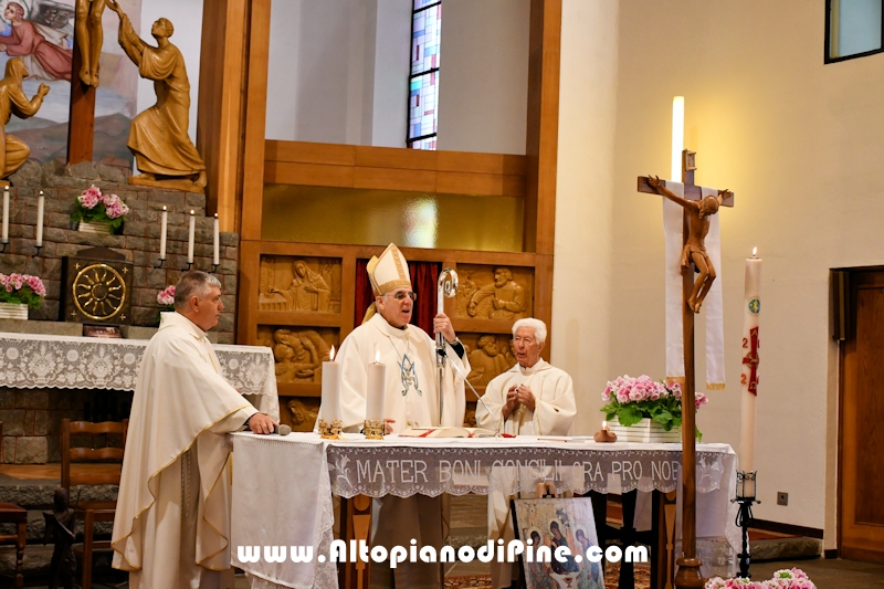 Visita pastorale dell'Arcivescovo don Lauro Tisi a Brusago (Bedollo) 