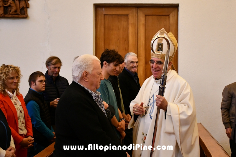 Visita pastorale dell'Arcivescovo don Lauro Tisi a Brusago (Bedollo) 