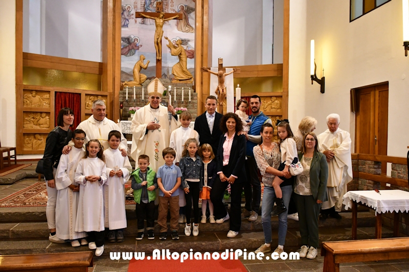 Visita pastorale dell'Arcivescovo don Lauro Tisi a Brusago (Bedollo) 