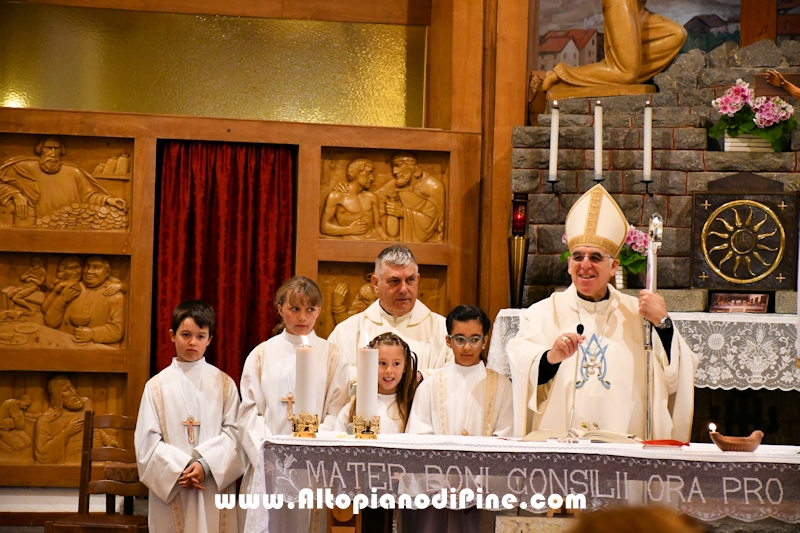 Visita pastorale dell'Arcivescovo don Lauro Tisi a Brusago (Bedollo) 