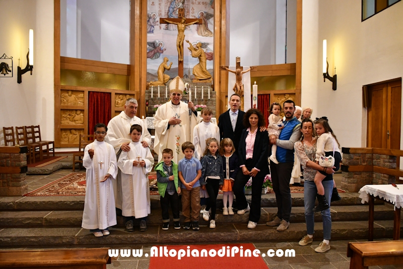 Visita pastorale dell'Arcivescovo don Lauro Tisi a Brusago (Bedollo) 