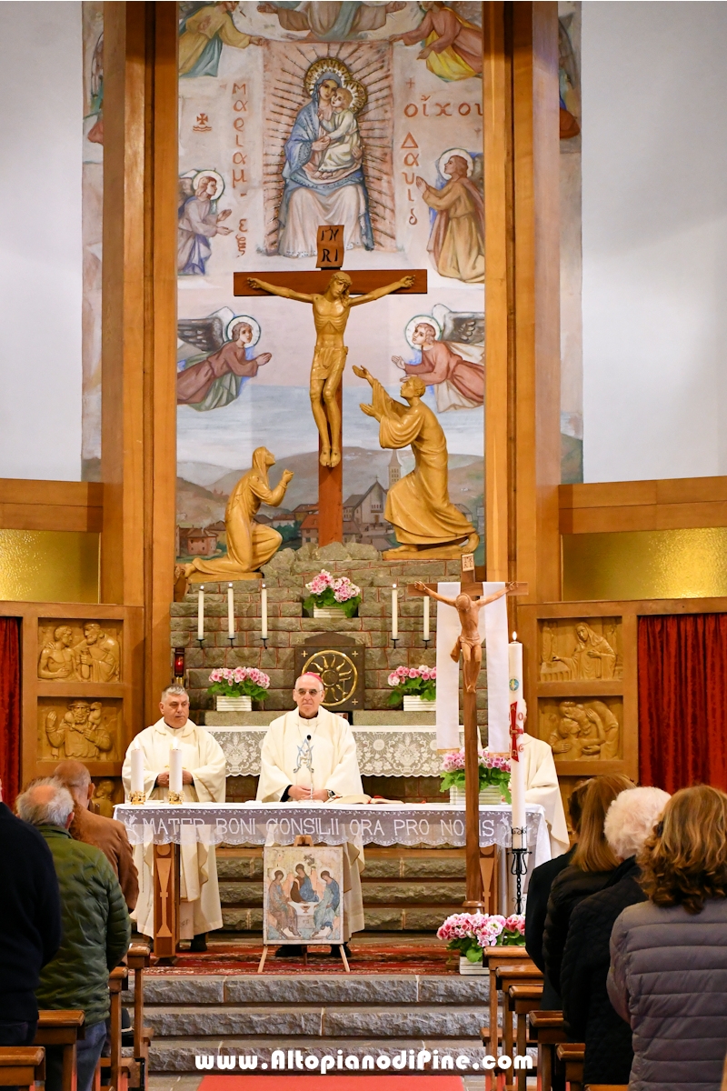 Visita pastorale dell'Arcivescovo don Lauro Tisi a Brusago (Bedollo) 