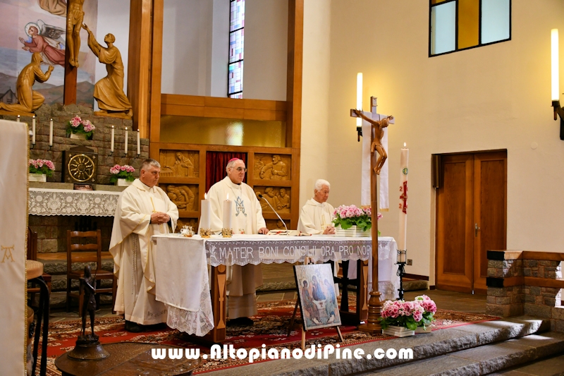 Visita pastorale dell'Arcivescovo don Lauro Tisi a Brusago (Bedollo) 