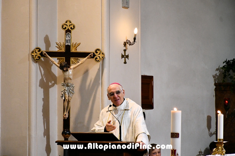 Visita pastorale dell'Arcivescovo don Lauro Tisi alla parrocchia di San Rocco a Miola (Baselga di Pin&eacute;) 
